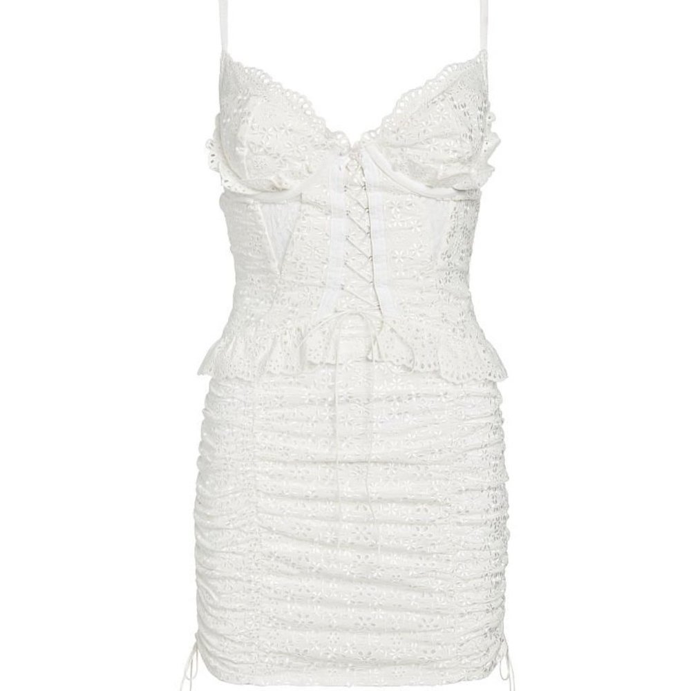 For Love and Lemons White Sophie Eyelet Dress